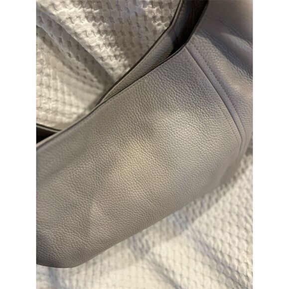 Michael Kors Fulton light taupe Pebble Leather Hobo Bag Women's Handbag purse - Picture 7 of 12